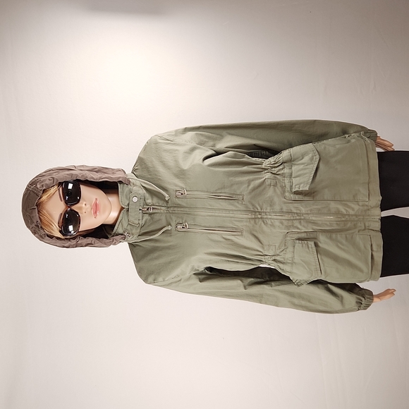 Gap Flight Jacket with hoodie Size M - Picture 14 of 17